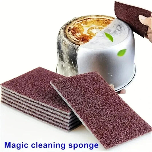 2-Pack Emery Dishwashing Scrubbing Sponges | Rust Removal, Thin Cleaning Sponge
