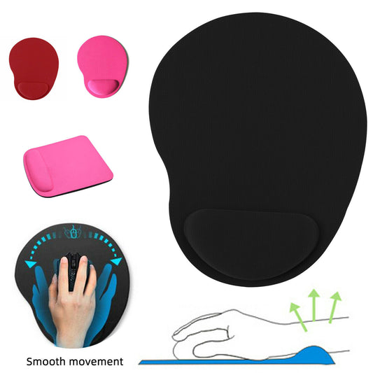 2 Pack Colored Mouse Pad w/Wrist Rest Support For PC Laptop Computer