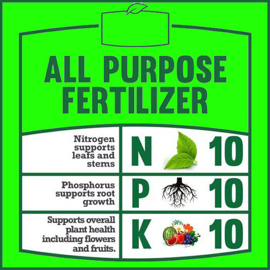 10-10-10 All Purpose Organic Plant, Lawn, Flower and Garden Fertilizer
